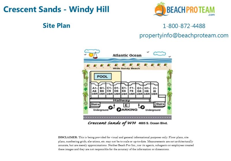 Crescent Sands Site Plan